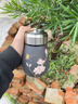 檀軒閣紫砂杯便攜式隨身杯紫砂茶杯宜興茶杯高檔水杯泡茶杯送父母親禮物 黑色喜上眉梢400ml【錦盒裝】 曬單實(shí)拍圖