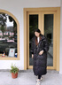 鴨鴨（YAYA）羽絨服女長款過膝2025年冬季新款新國標(biāo)羽絨東北超厚韓版極寒外套 黑色 M 曬單實(shí)拍圖
