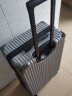 卡帝乐鳄鱼行李箱拉杆箱男万向轮旅行飞机大容量密码登机小型皮箱子 奢华银 26英寸 实拍图