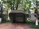 智匯 汽車移動(dòng)車庫(kù)棚 汽車半自動(dòng)移動(dòng)車庫(kù)車篷車棚車衣折疊伸縮車棚簡(jiǎn)易戶外汽車停車棚遮陽(yáng)棚防暴曬雨棚 5.6米不銹鋼款(寶藍(lán)，淡藍(lán)，灰色，迷彩，軍綠) 具體聯(lián)系客服咨詢 曬單實(shí)拍圖