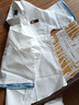 星禾萊短袖襯衫男士夏季薄款韓版潮流七.分袖襯衫港風(fēng)日系痞帥氣冰上衣 白色 L 曬單實(shí)拍圖
