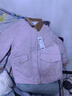 森馬（Semir）棉服女冬季中長款輕薄寬松拼接燈芯絨翻領(lǐng)插肩袖棉衣101724112007 曬單實拍圖