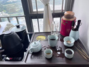毓器高端輕奢實木茶盤托盤泡茶器套裝家用云海茶盤全自動整套茶臺茶具 云海茶盤+磨砂黑底部上水 90*43 曬單實拍圖
