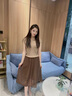RUIQIUER夏季新款衣服連衣裙女裝時尚氣質(zhì)洋氣減齡顯瘦兩件套套裝裙子夏天 駝配咖啡 M (105斤內(nèi)) 曬單實拍圖