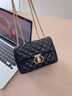 viney牛皮斜挎包包女包鏈條包小方包單肩包生日禮物送女友老婆 【黑色】高檔實(shí)用高檔女生小包 輕奢品牌ck風(fēng)百搭休閑小眾包 曬單實(shí)拍圖