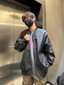 OEMG美式cleanfit棒球服外套男生春秋夏潮牌痞帥青少年飛行員夾克男 黑色 XL 【建議135-150斤】 曬單實拍圖