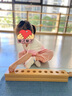 小藍羊（littlebluelamb）PUPUPULA聯(lián)名款校園室內(nèi)小白鞋透氣網(wǎng)面防滑軟底學(xué)步鞋男女運動鞋 橙珈藍 24碼 鞋內(nèi)長15.4cm 曬單實拍圖