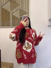恒源祥馬年毛衣女紅色本命年寬松外穿秋冬2025新款洋氣加厚時(shí)尚圣誕衣服 紅色 均碼 曬單實(shí)拍圖