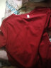 艾路丝婷夏装短袖T恤女上衣韩版修身圆领纯色棉体恤TX3361 黑色 170/92A/XL 实拍图