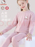 Hello Kitty兒童秋衣褲女童發(fā)熱保暖內(nèi)衣寶寶睡衣褲套裝 N55585粉色 130cm 曬單實(shí)拍圖