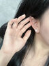 周百?！?000+門店】999足銀蝴蝶結(jié)耳釘女生款耳環(huán)甜美耳墜耳飾生日禮物 蝴蝶結(jié)流蘇足銀耳環(huán)【免費(fèi)代寫賀卡生日禮物送女友閨蜜 曬單實(shí)拍圖