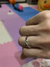 倔匠 5MM/999足銀男士戒指小指尾戒單身素面光面簡(jiǎn)約光圈可刻字女士 19號（手指周長(cháng)59MM） 曬單實(shí)拍圖