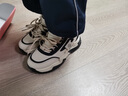秋冬季新款老爹鞋女學(xué)生運動(dòng)跑步鞋ins韓版高幫增高鞋女款休閑鞋 1303卡其 40 曬單實(shí)拍圖