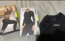 2XU Core系列梯度壓縮衣 專(zhuān)業(yè)健身服女瑜伽運(yùn)動(dòng)緊身衣透氣排汗速干衣 黑/銀 L 曬單實(shí)拍圖