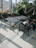 芭芭莎現代戶(hù)外桌椅組合室外別墅庭院花園酒店民宿露天休閑不銹鋼巖板桌 A款休閑椅【1張】 曬單實(shí)拍圖