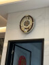 SEIKO日本精工高档客厅欧式智能音乐感光报时挂钟简约现代表 棕色QXM289B 实拍图
