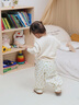 幼歌（YOUGE）嬰幼兒2024新款親膚透氣圓領(lǐng)T恤甜美碎花燈籠褲套裝潮 連翹黃褲子（66-90兩用襠） 90 cm 曬單實(shí)拍圖