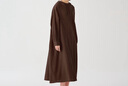 無(wú)印良品（MUJI） IDEE 女式 強捻 連帽套頭連衣裙 女裝裙子春季  GAD03C4S 深棕色 M (155/80A) 曬單實(shí)拍圖