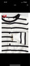 H&M童裝女童毛衣秋季學(xué)院風(fēng)打底衫空調衫圓領(lǐng)洋氣針織衫0924139 黑色/白色條紋 120 120/60 曬單實(shí)拍圖
