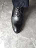 巴圖騰男士皮鞋真皮商務(wù)正裝青年大碼46內增高黑色結婚新郎皮鞋男西裝鞋 內增高款黑色B171126H1 40 曬單實(shí)拍圖