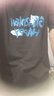 潮西登短袖T恤男bf原宿風夏季情侶裝七ulzzang上衣服生短袖韓版 黑色 L 曬單實拍圖