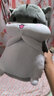 佩佩龍 可愛(ài)胖倉鼠暖手抱枕公仔毛絨玩具布娃娃玩偶軟體睡覺(jué)靠墊創(chuàng  )意圣誕節生日禮物送女友 灰色開(kāi)心款 【可插手】40厘米 曬單實(shí)拍圖