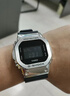 卡西歐（CASIO）手表G-SHOCK多功能小方塊學(xué)生防水運動(dòng)電子石英表禮物 GM-5600U-1液態(tài)銀表殼 曬單實(shí)拍圖