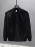 錦尚丹寧亨利領(lǐng)衛衣男350g重磅2024秋季新款美式復古打底內搭上衣外套 黑色 常規 L 適合130-145斤 曬單實(shí)拍圖