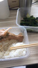 喇叭花雙格一次性飯盒分格兩格便當(dāng)盒打包盒外賣盒塑料餐盒外賣打包盒含蓋 1000ml透明分格 150個(gè)裝 曬單實(shí)拍圖