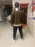 軒森圖春秋季男士輕熟風(fēng)夾克外套男款寬松大碼拼接撞色上衣胖子顯瘦搭配 jk505黑色夾克+黑色腰帶褲 XL (175) 建議140-160斤 曬單實(shí)拍圖