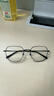 依視路（ESSILOR） 鉆晶系列高清耐磨防藍光近視超薄鏡片專(zhuān)業(yè)配度數眼鏡架男女鏡框 鈦+金屬-全框-4023BK-黑色 鏡框+依視路膜御防藍光1.60現片 曬單實(shí)拍圖