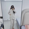ORZUV品牌睡衣女士冬季珊瑚絨加厚保暖2024新款法蘭絨大碼冬天家居服 奶杏 L （165碼）建議100-120斤 曬單實(shí)拍圖