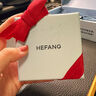 HEFANG何方珠寶小蒼蘭鎖骨鏈銀項(xiàng)鏈女士輕奢高級感生日禮物送女友老婆 白色 曬單實(shí)拍圖
