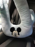迪士尼Disney迪士尼兒童抱枕車載長途靠背墊子后排頭枕大人睡覺神器 藍(lán)色米奇U型車載抱枕 送枕托 曬單實(shí)拍圖