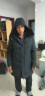 南极人羽绒服男中老年中长款加厚保暖连帽老年人外套男装冬爸爸装 中长款-无毛领-蓝色 2XL(可穿150-165斤) 实拍图