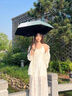淺檬國風(fēng)晴雨兩用扁六折遮陽傘防曬太陽傘雨傘女小巧便攜折疊口袋傘 竹韻-手動六折卡片式口袋傘 曬單實(shí)拍圖