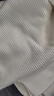 皮爾卡丹（pierre cardin）男士針織休閑時(shí)尚開衫毛衣春秋立領(lǐng)潮流舒適線衣青年百搭男裝外套 YV-K2024白色 M 曬單實(shí)拍圖
