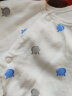 舒贝怡2件装婴儿衣服新春季款初生新生儿半背衣上衣睡衣内衣 蓝白 66CM 实拍图