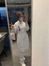 冀衡護(hù)士服女款長袖娃娃領(lǐng)白大褂短袖藥店美容院工作服秋冬套裝醫(yī)學(xué)生 白色長袖娃娃領(lǐng)（單件上衣） XL （125-135斤） 曬單實(shí)拍圖