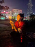 LISCN新中式棉服女冬季新款紅色國(guó)風(fēng)棉衣復(fù)古唐裝雙面穿外套輕薄小棉襖 紅色 S 曬單實(shí)拍圖