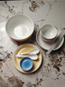 半物生活碗盤(pán)餐具2人餐具套裝碗筷家用情侶釉下彩陶瓷碗碟喬遷搬家禮物 曬單實(shí)拍圖