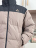 匹克馭雪短款羽絨服男新款三防科技加厚保暖立領(lǐng)運動(dòng)外套連帽面包服 碳灰棕-立領(lǐng)拼色款 S 曬單實(shí)拍圖