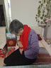 恒源祥可定制大紅色圍巾年會過年本命年活動開業(yè)男女通用中國紅禮品圍巾 中國紅【200*70cm】 曬單實拍圖