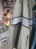 馬登工裝 ARMY飛行員夾克訓(xùn)練服男秋季vibe反光連帽速干休閑外套潮流 灰綠色（無(wú)帽） 2XL 曬單實(shí)拍圖