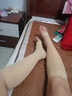 金尼 靜脈曲張彈力襪醫用醫療型一級二級男女士中筒壓力襪孕婦襪薄款 醫療型一級【薄膚色露趾】 M 中號 曬單實(shí)拍圖