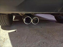 排氣管聲浪汽車尾喉排氣管尾喉排氣不銹鋼尾氣罩排氣筒響尾器消聲器改裝 雙出銀色彎型 曬單實拍圖