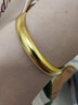 六福珠寶足金佛說(shuō)吉祥經(jīng)黃金手鐲女款空心鐲子 計價(jià) B01TBGB0067 56mm-47.08克(含工費3107元) 曬單實(shí)拍圖