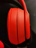 hiinears 適用Beats魔音Solo3藍(lán)牙耳機(jī)套3.0Wireless海綿套耳罩三代無線皮墊 紅色原皮耳罩（一對(duì)裝 送膠） 曬單實(shí)拍圖