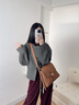 ZESH/澤尚【新品上市】銅錢(qián)時(shí)尚通勤單肩斜挎包郵差包女士七夕禮物 金棕色 曬單實(shí)拍圖