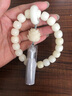 【裕德俊】新款白玉菩提根手持藏式佛珠男女蓮花流蘇菩提子念珠手串 錢(qián)袋款 12mm老型桶珠21顆手持 曬單實(shí)拍圖
